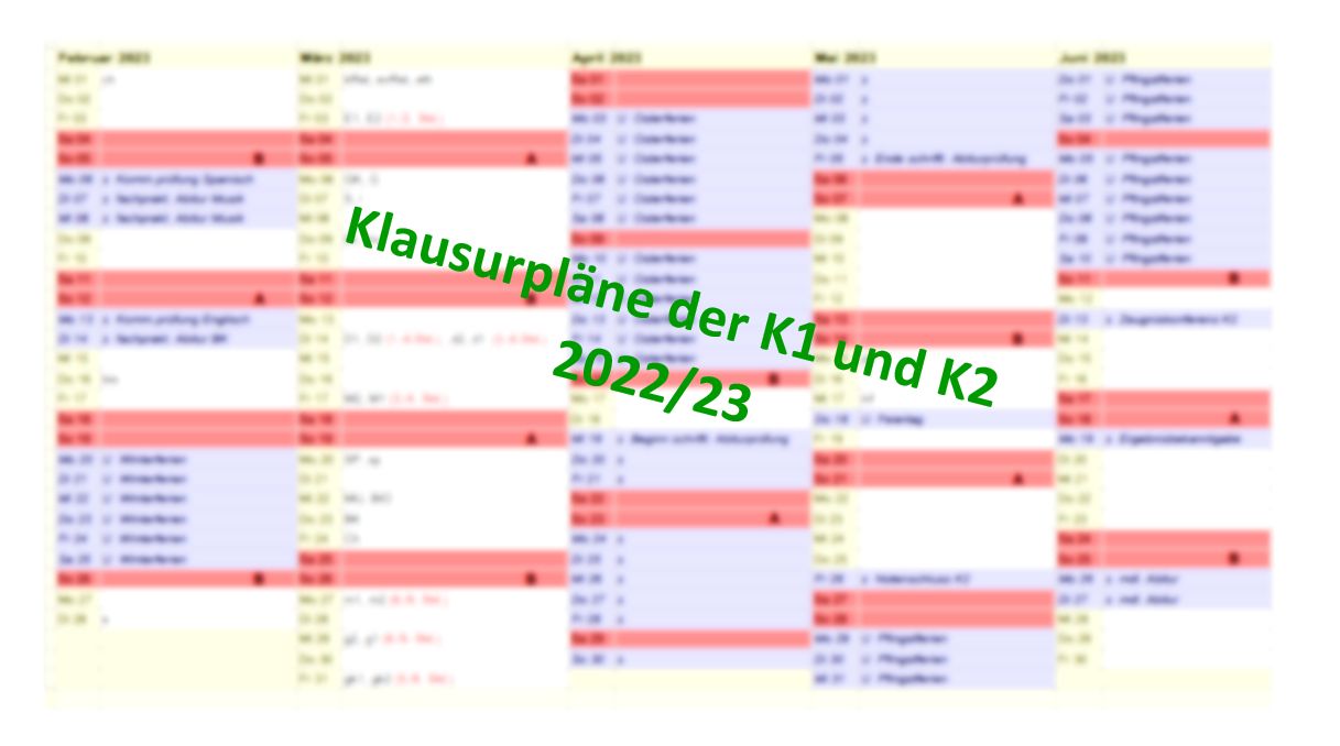Klausurpläne 2. HJ 2022/23